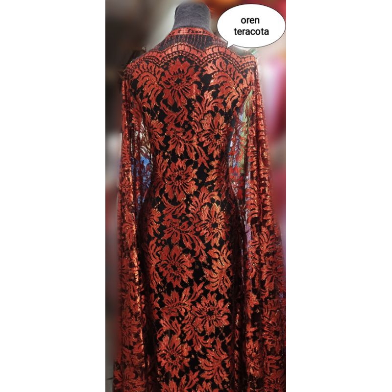 kain kebaya semi prancis matahari