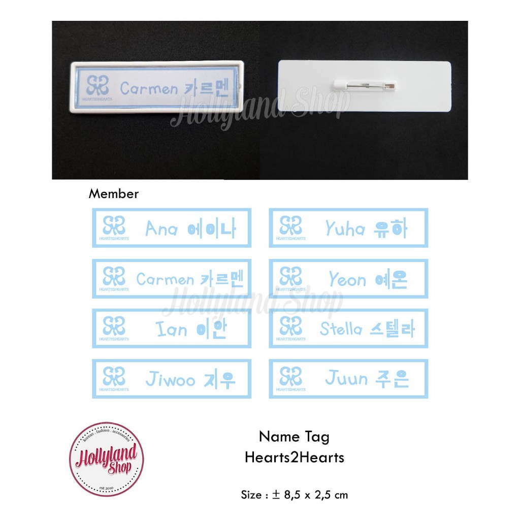

Name Tag Papan Nama Dada Hearts2Hearts (2pcs) Unofficial