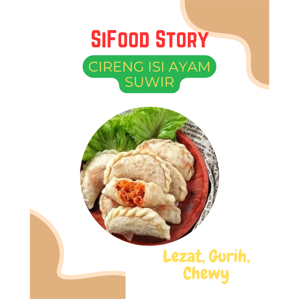 

Sifood Story Cireng Isi Ayam Suwir Kenyal Gurih