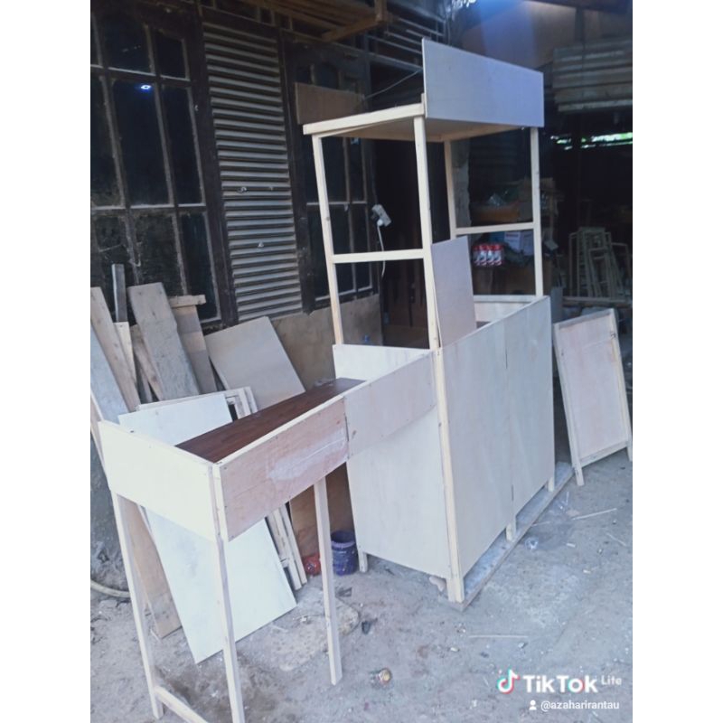 Booth portable | booth portable lipat untuk jualan | booth portable lipat |  booth portable kayu | b