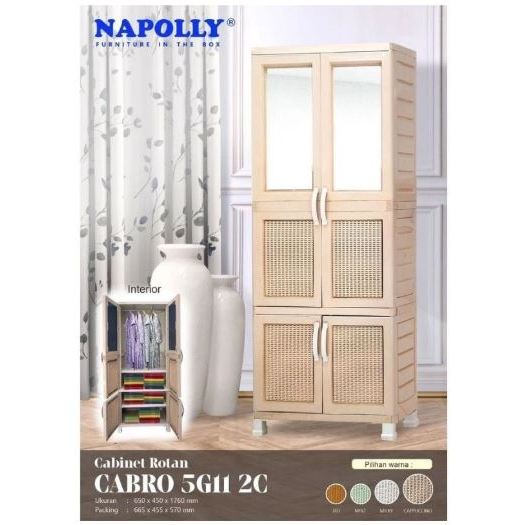 LEMARI CABRO 5G11.2C /  LEMARI PLASTIK NAPOLLY