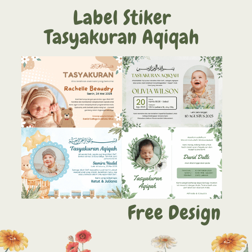 

STIKER LABEL AQIQAH / TASYAKURAN KELAHIRAN ANAK LAKI LAKI