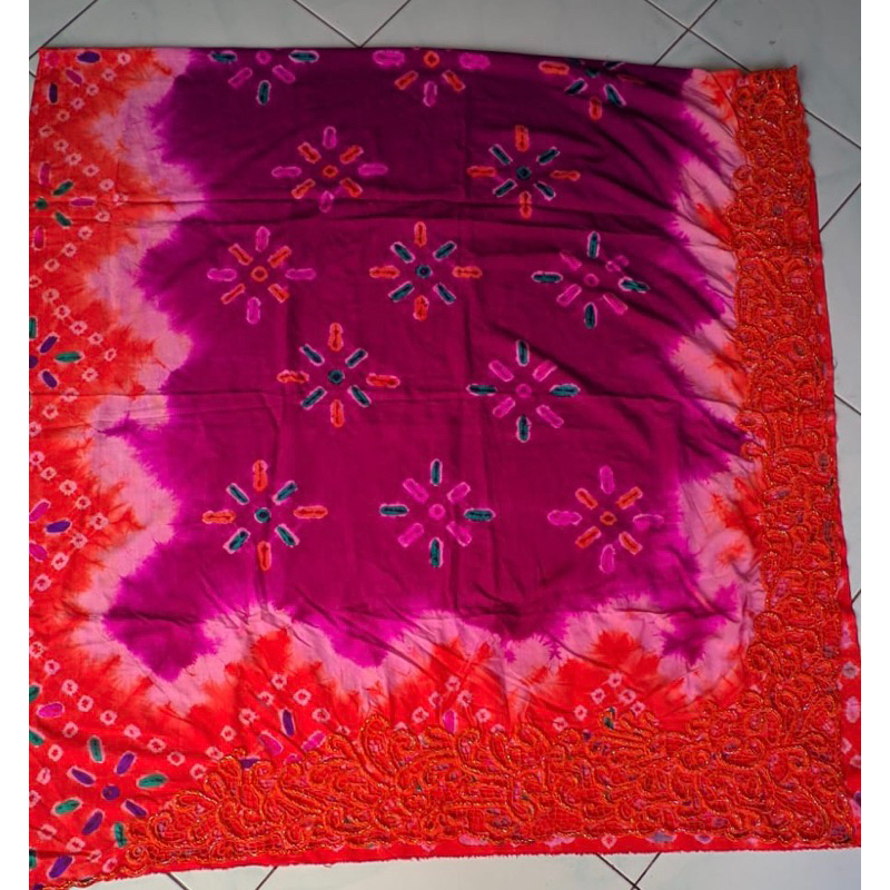 kamen sutra jumputan kerawang payet ori set sldg