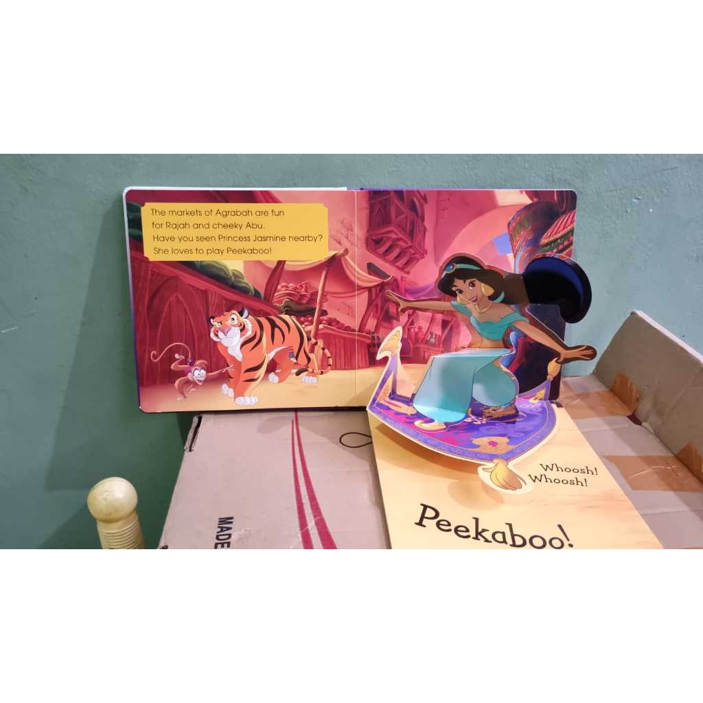 Buku cerita Disney princess orignal nongol pop up peekaboo