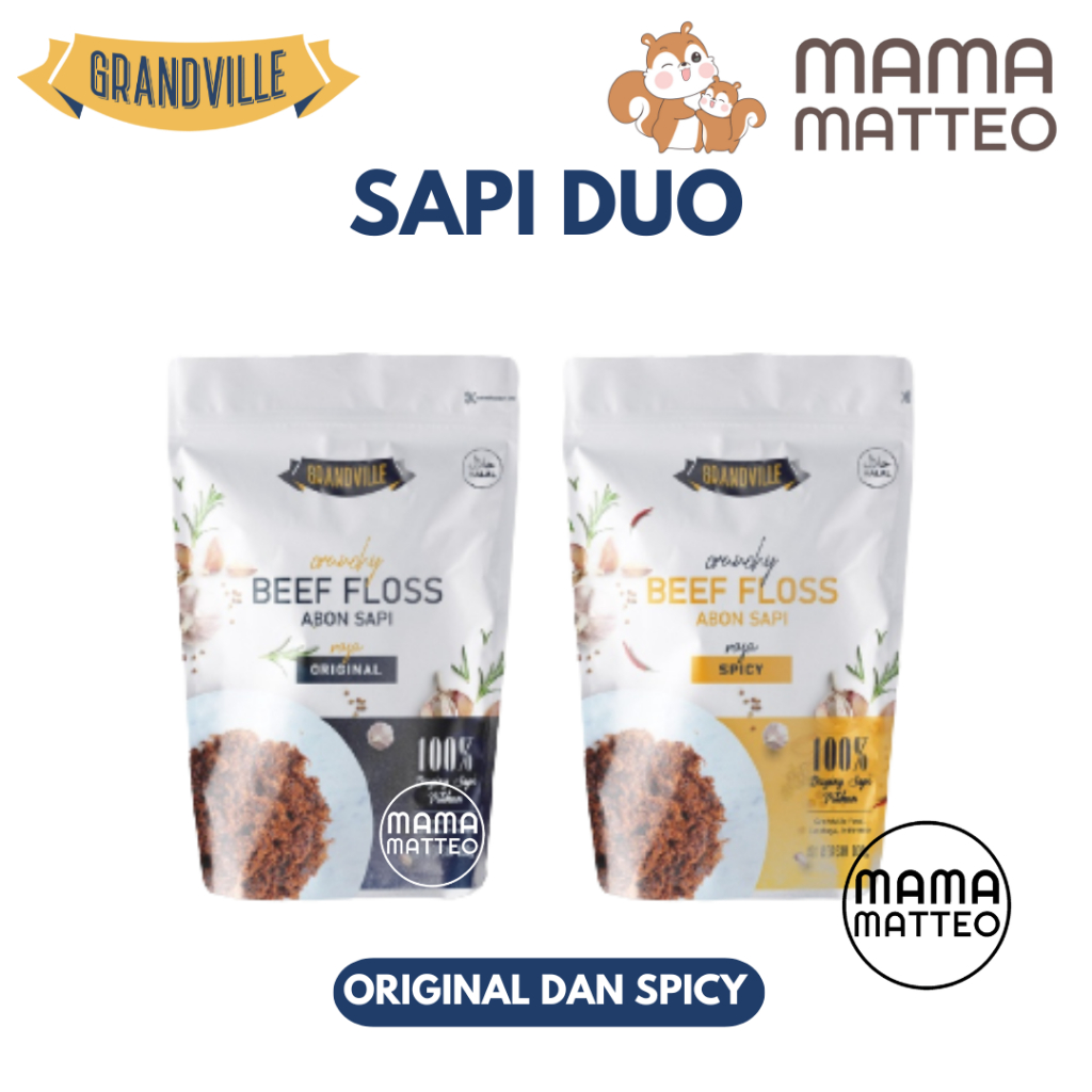 

ADR GRANDVILLE Abon Anak SAPI AYAM Orinal / Spicy GrandVILE GRAND VILLE FLOSS HALAL MPASI CRUNCHY