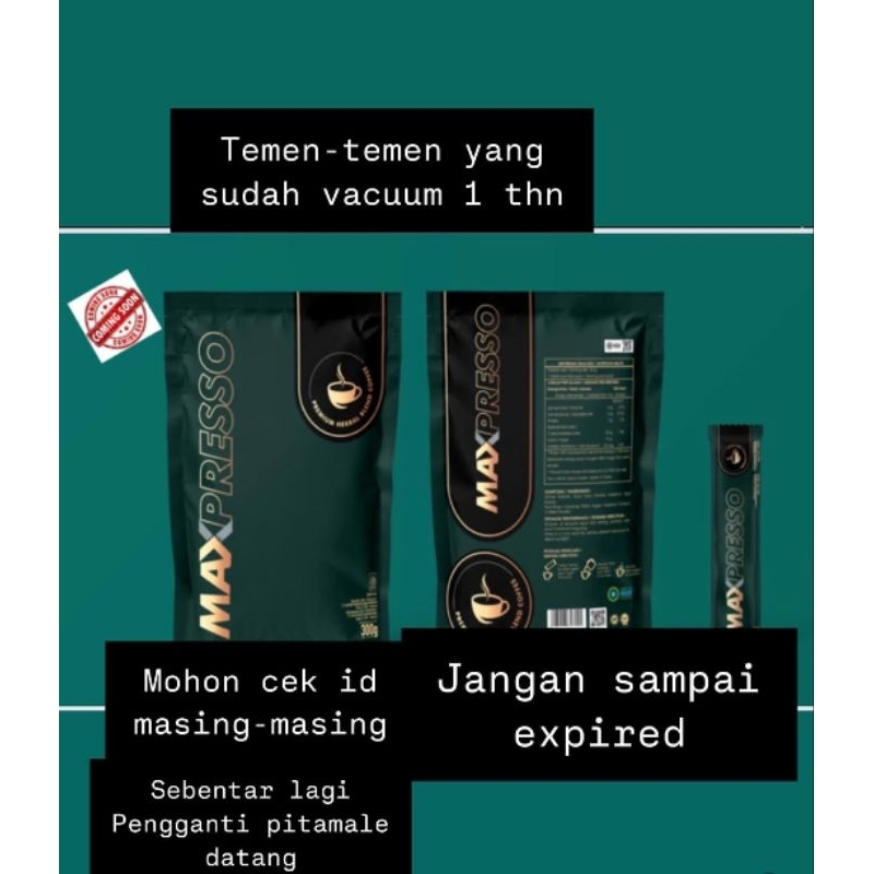 

Maxpresso isi 5 sachet (kopi staminah pria)