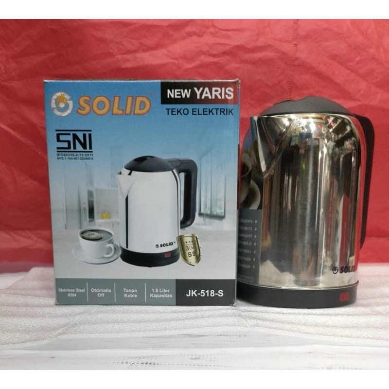 TEKO LISTRIK SOLID / PEMANAS AIR LISTRIK / TEKO LISTRIK STAINLEES