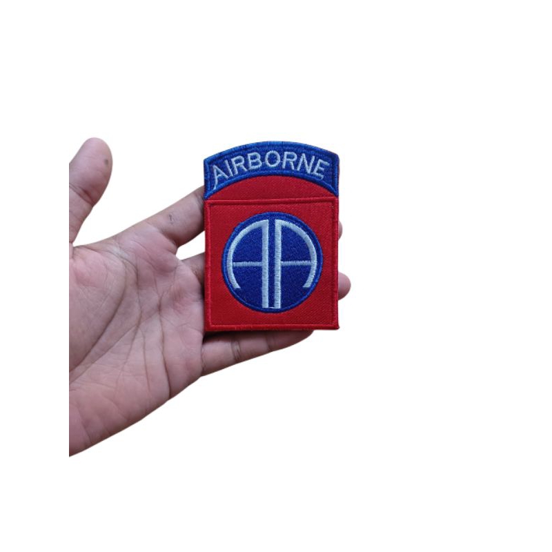 Patch Bordir Reproduksi Divisi Lintas Udara 82 Tentara Amerika 82nd Airborne Division US Army