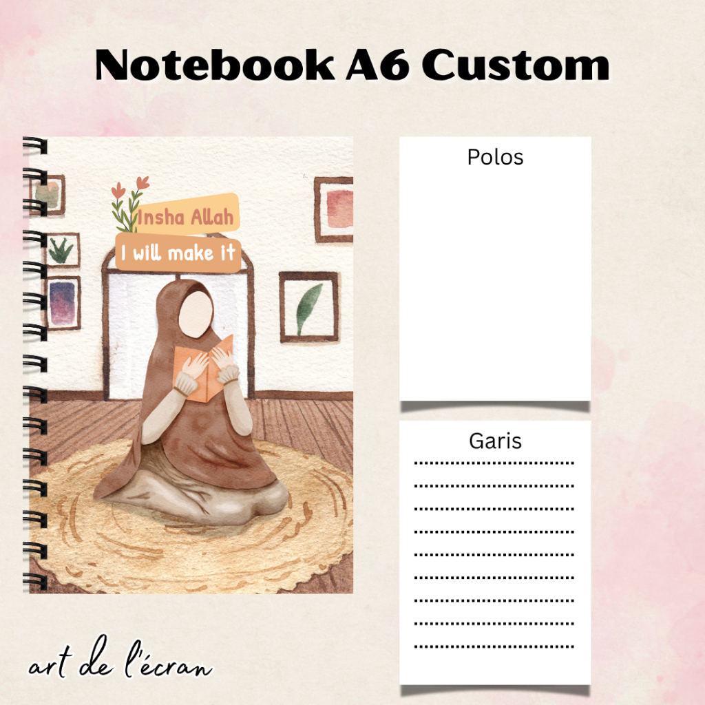 

Notebook A6 Custom Notes Buku Catatan Isi 40 Lembar Buku Tulis Spiral Buku Catatan Saku