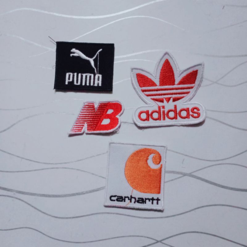 emblem bordir patch bordir logo sport adds puma carchat NB premium