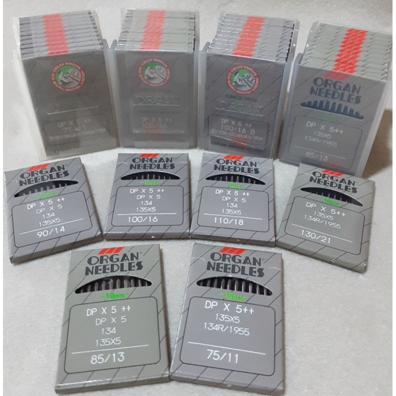 Jarum Jahit Organ DP X 5 / DP X 5 ++ Original Jepang Untuk Mesin Jahit Industi Jarum 1 Typical / Bro