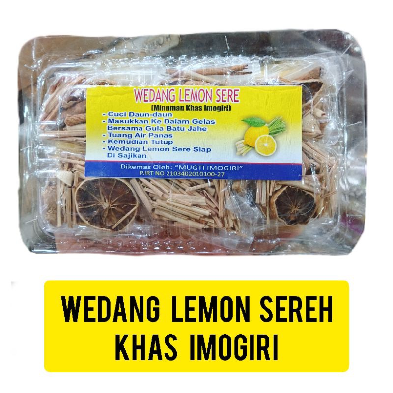 

Wedang lemon sereh - wedang serai - wedang lemon - isi 10 - minuman herbal praktis - oleh-oleh khas kota Jogja