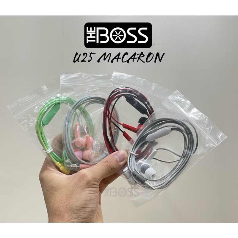 Handsfree U25 Macaron 2 tone / Earphone Macaroon glossy Color Hifi Extra Bass
