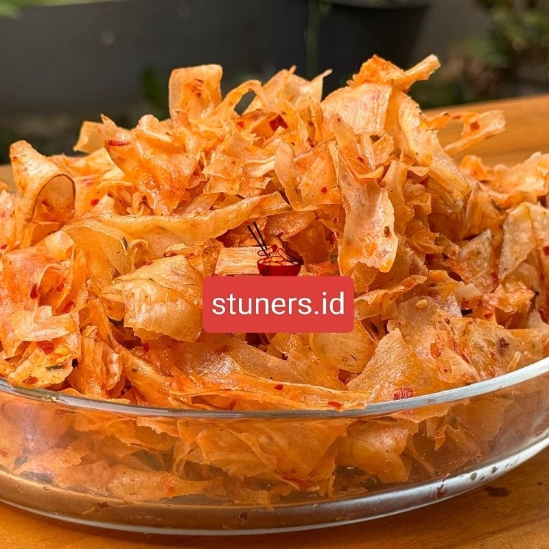 

keripik singkong kriwil rasa pedas daun jeruk kripsek isi 1 kg