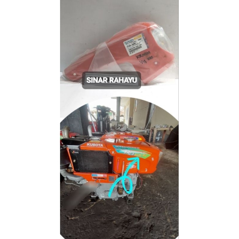 Tutup/cover kanan FUEL TANK KUBOTA RD85 DI-2T original
