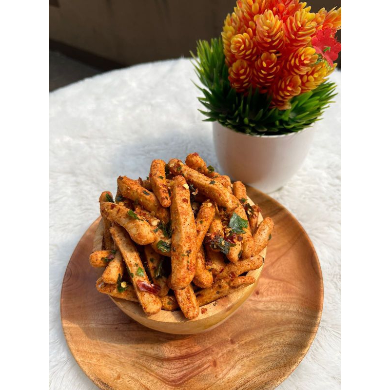 

Basreng pedas daun jeruk 250gr Snack goreng camilan