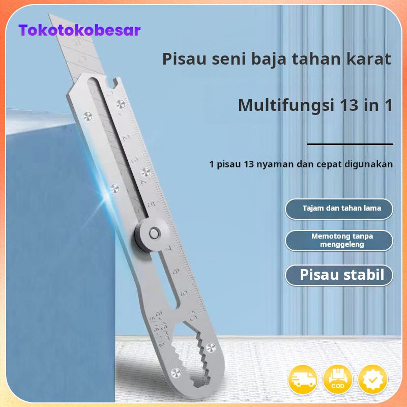 

Pisau serba guna dari baja Jerman, pisau kertas dinding impor dari baja tahan karat, pisau pemotong kertas tebal tugas berat, pisau serbaguna multifungsi