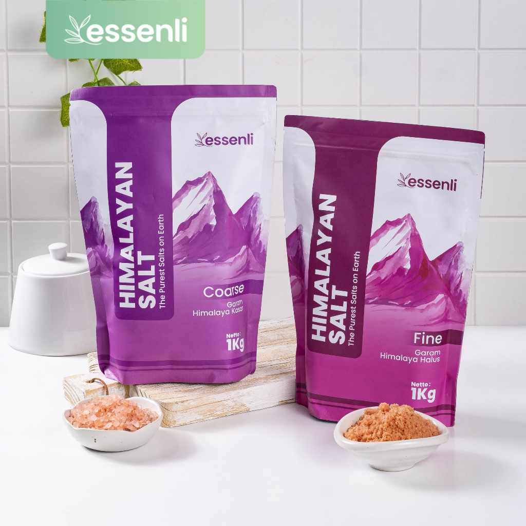 

ESSENLI Garam Himalaya Halus 1kg / Garam Himalaya Kasar 1kg
