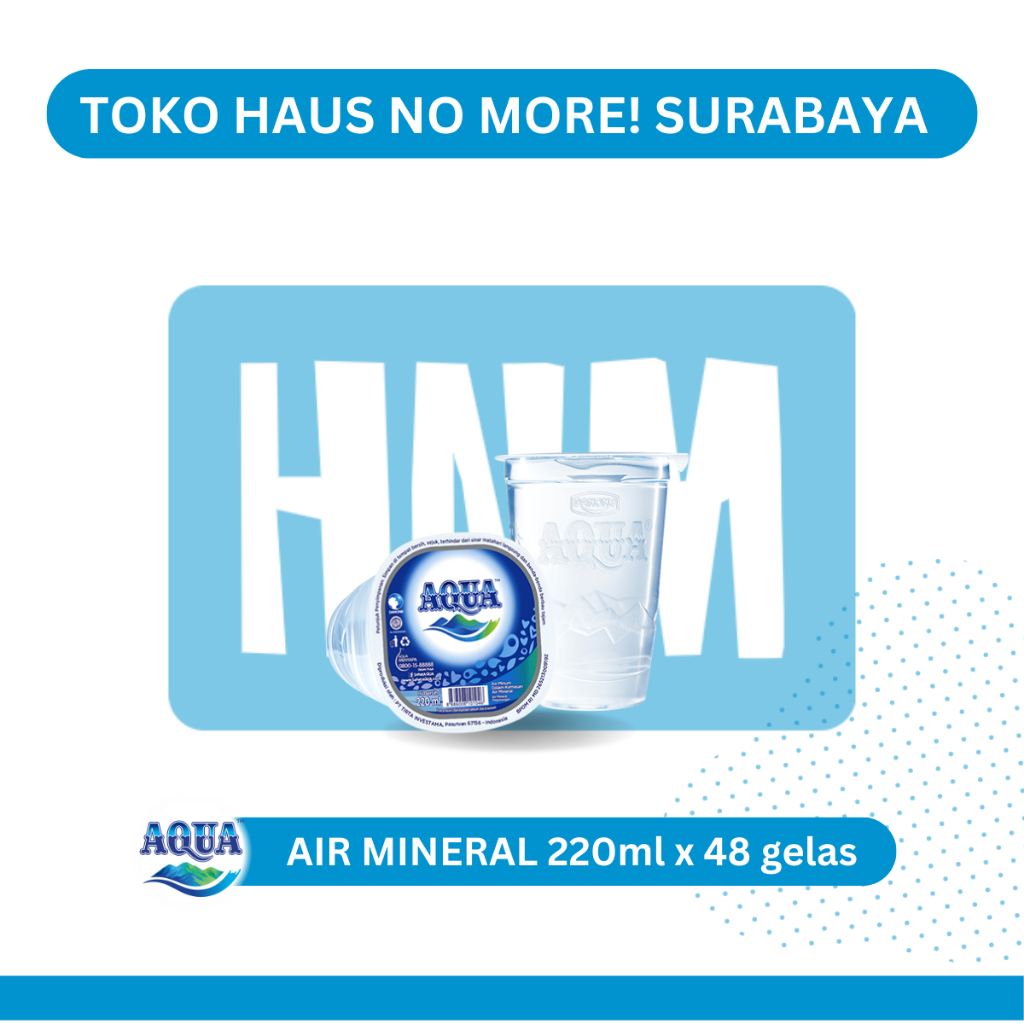 

AQUA Air Mineral 220ml (1 box isi 48 gelas)