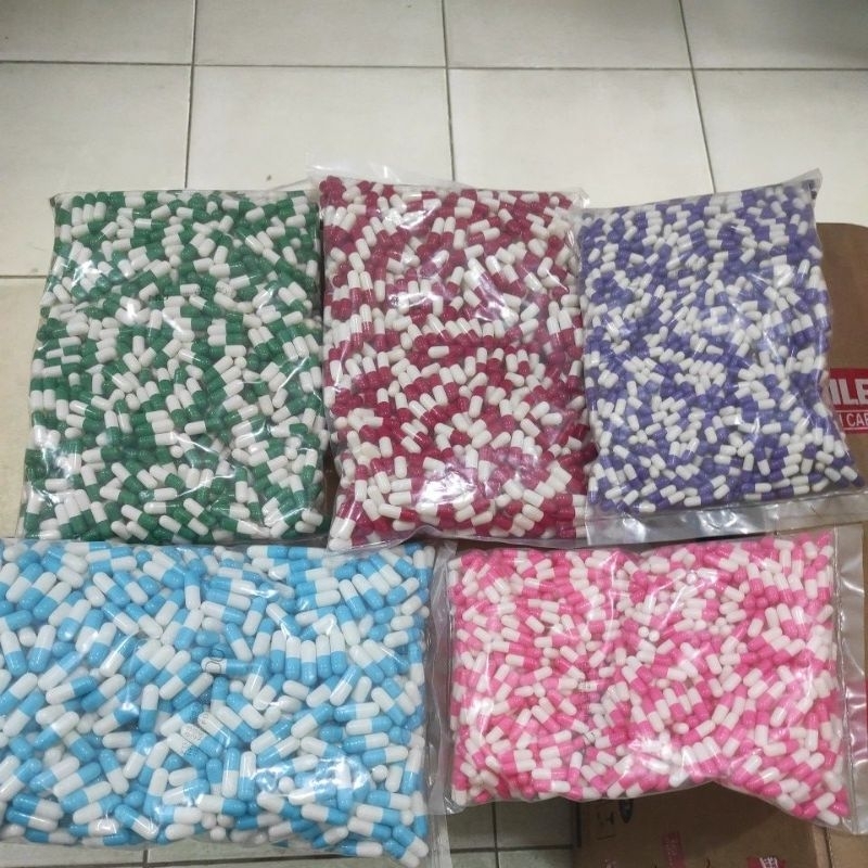 Kapsul kosong 00, 0, 1 , 2 , 3
