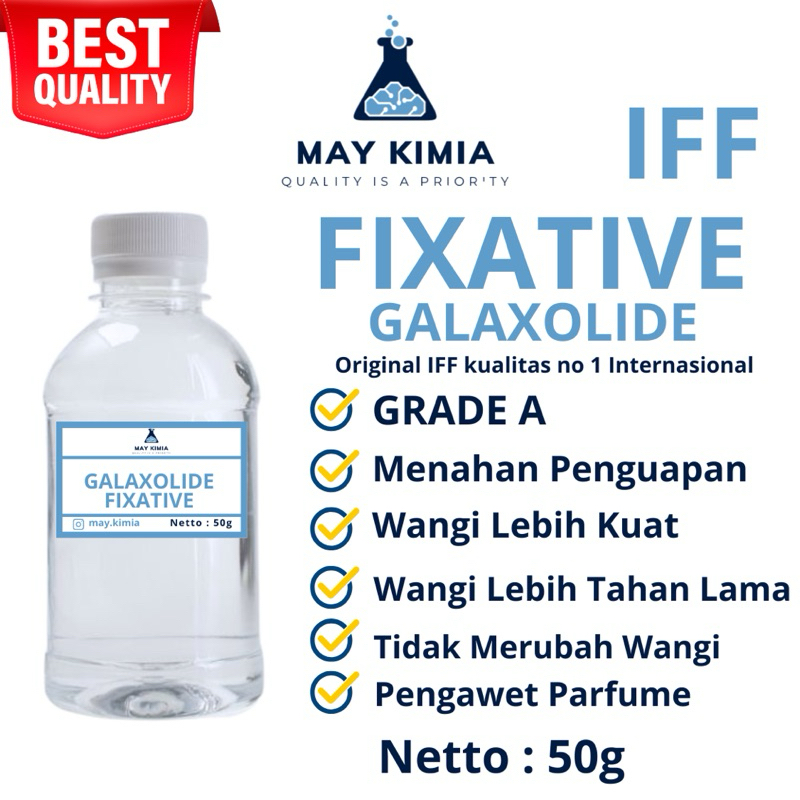 FIXATIVE GALAXOLIDE 3X LEBIH PENGUAT PARFUM EX IFF 50ml / FIXATIVE PENGUAT PARFUM EX IFF 100ml / FIX