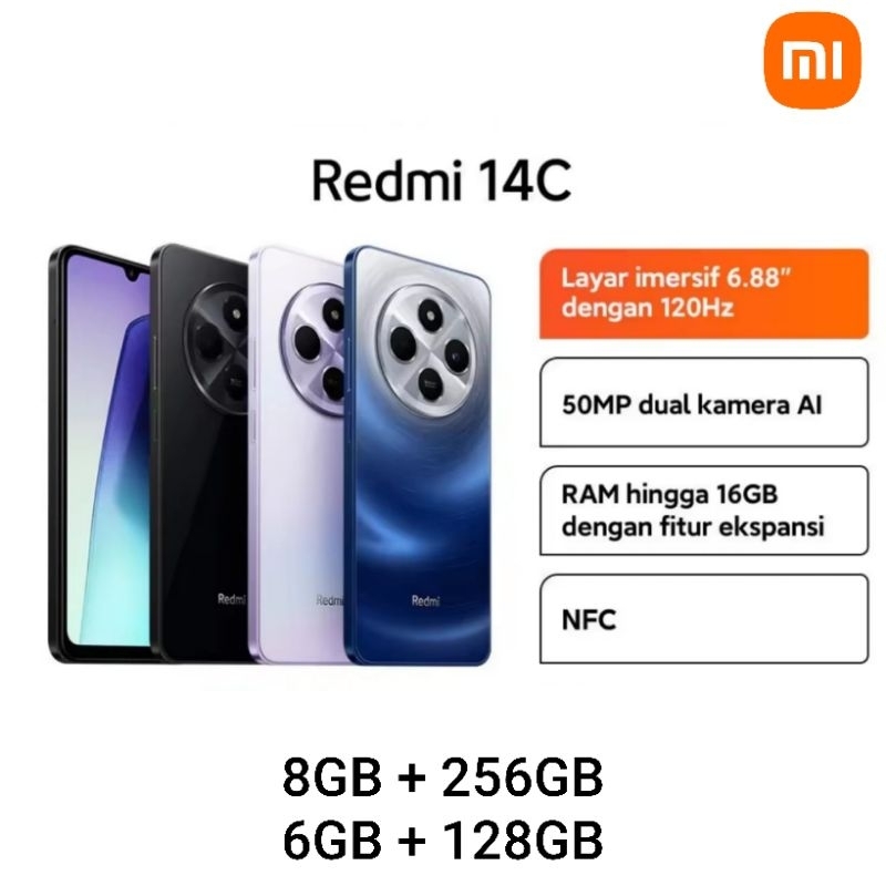 Xiaomi 14c Redmi 8/256 6/128 New Original Garansi Resmi