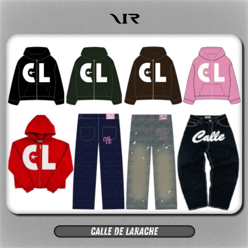 CALLE DE LARACHE ZIP HOODIE • DENIM