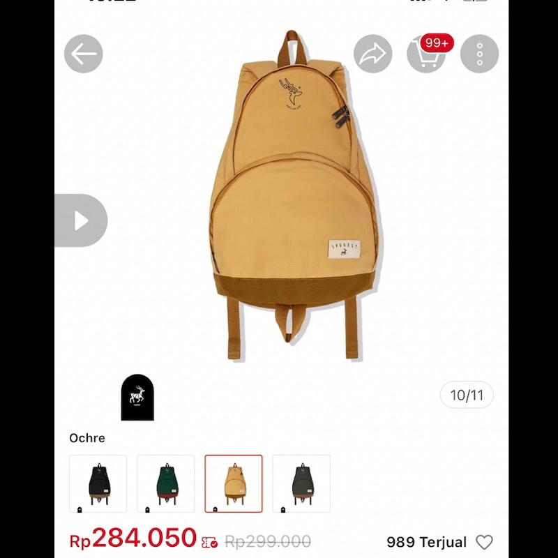 [PRELOVED] backpack svggest rabbit mix | ochre