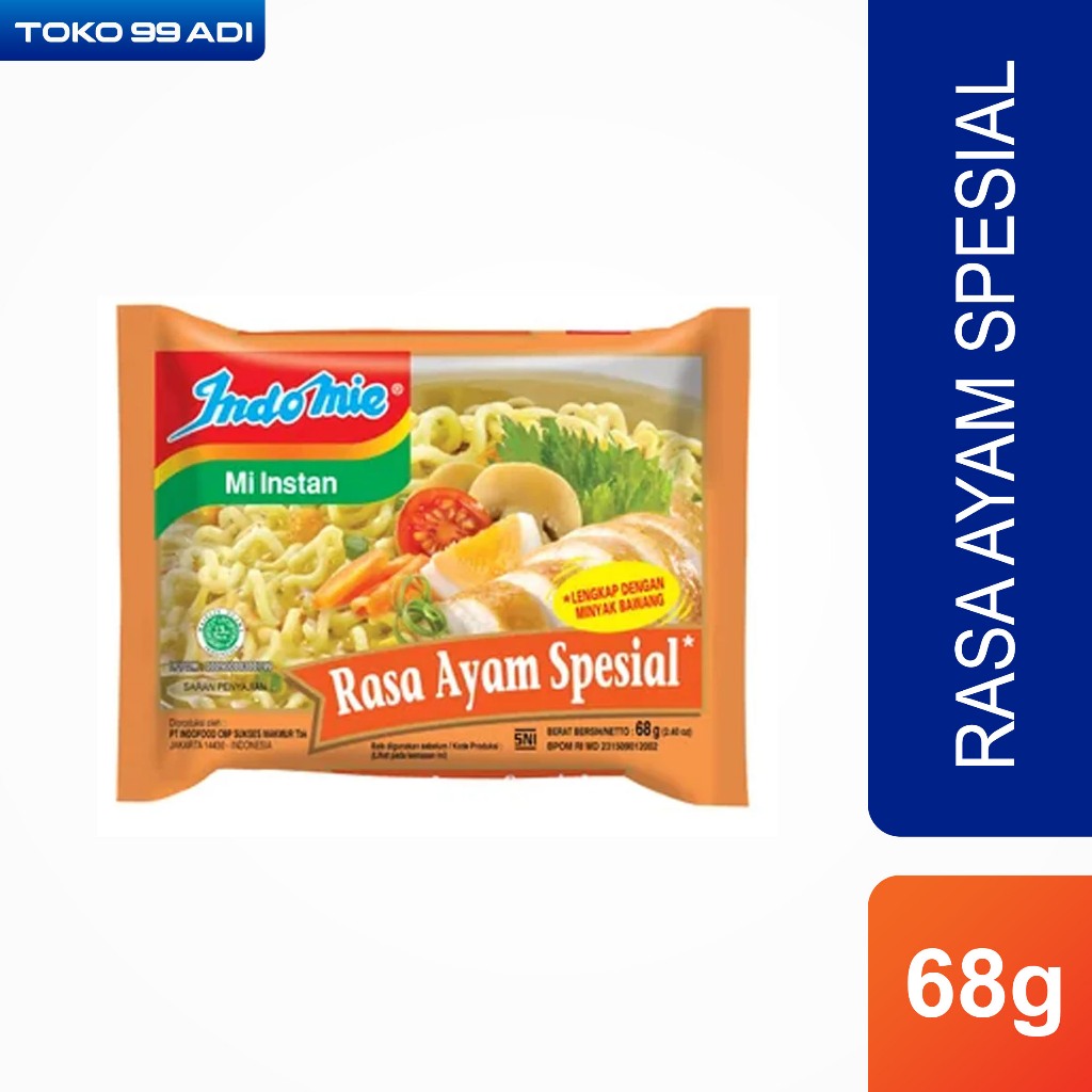 

Indomie instan rasa ayam sepesial 68g