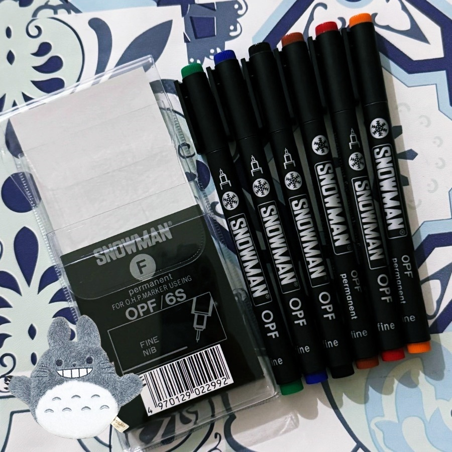 

[SET/6PCS] SNOWMAN PERMANENT OPF-6S UNTUK OHP