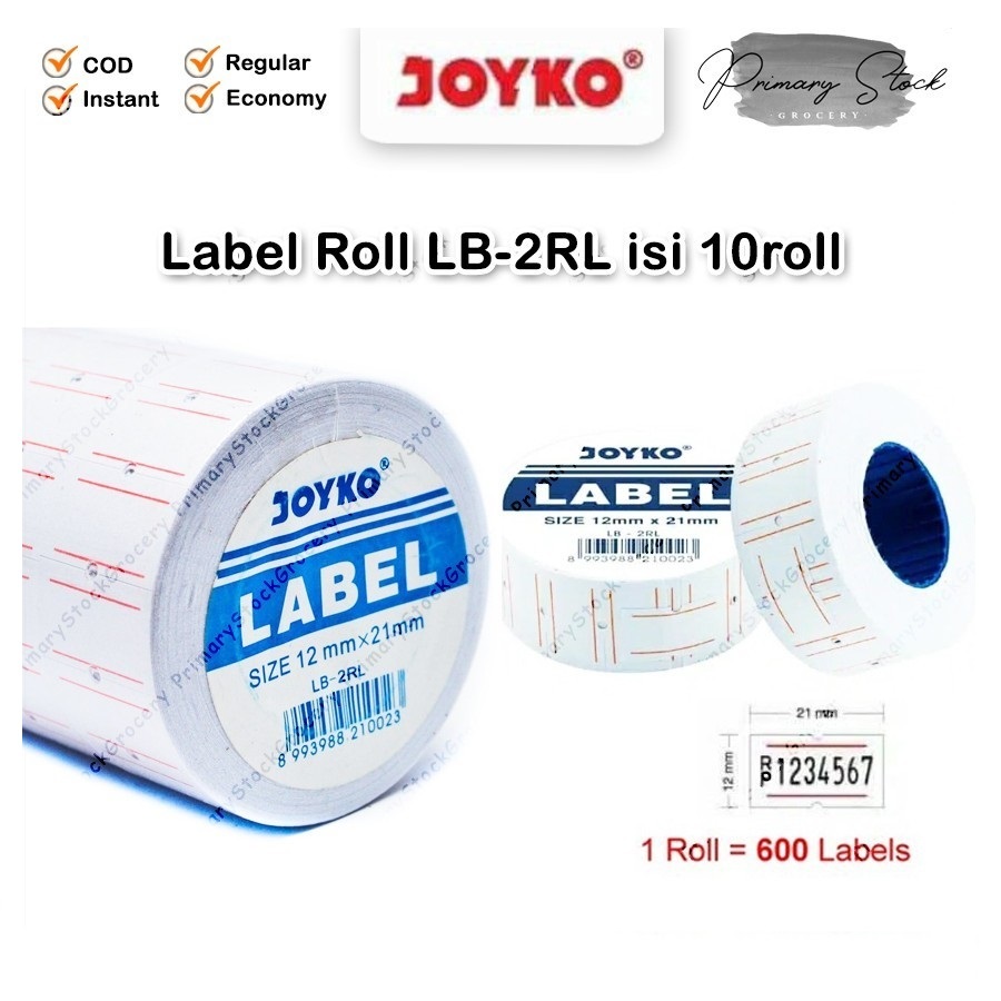 

Label Harga Joyko 1 Baris LB-2RL (Slop isi 10) / Price Label