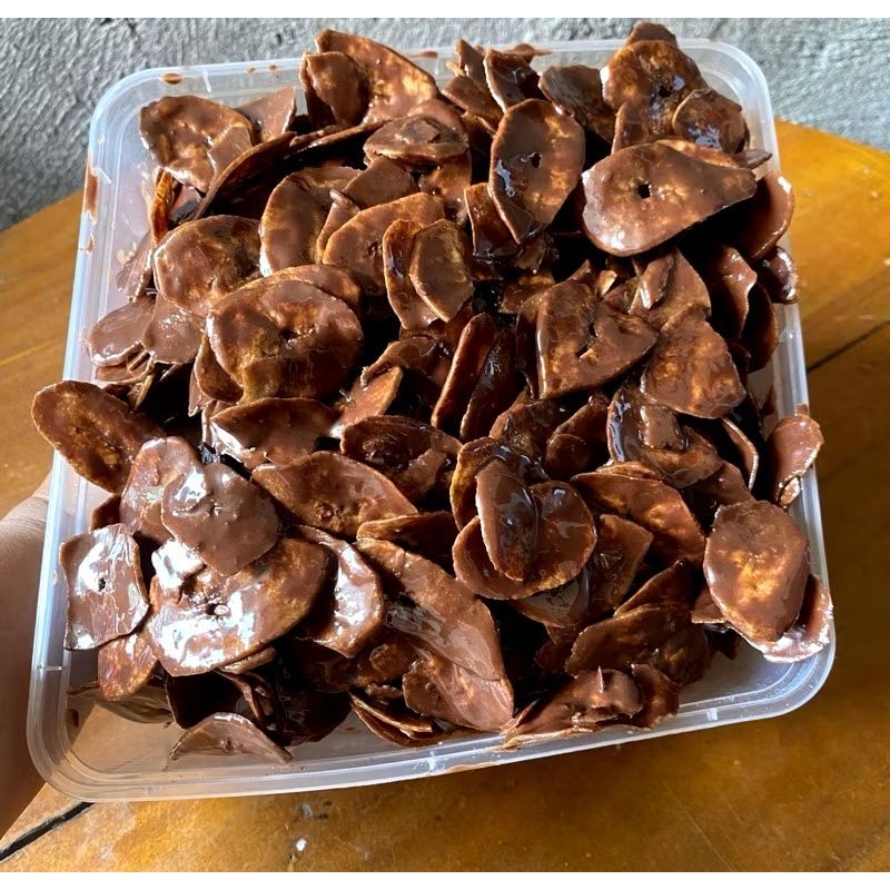 

keripik pisang coklat lumer