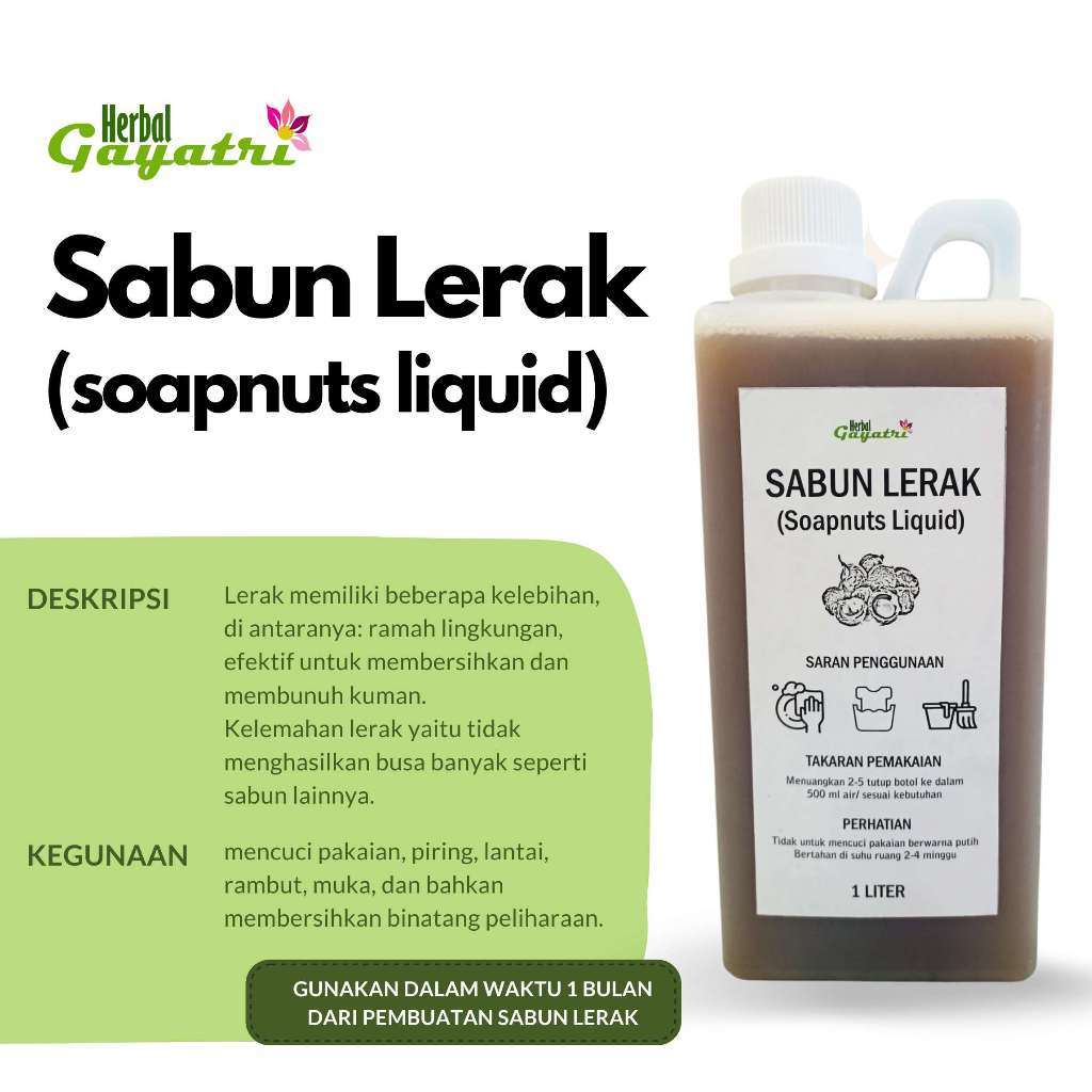 Sabun Cair Lerak / Soapnuts liquid