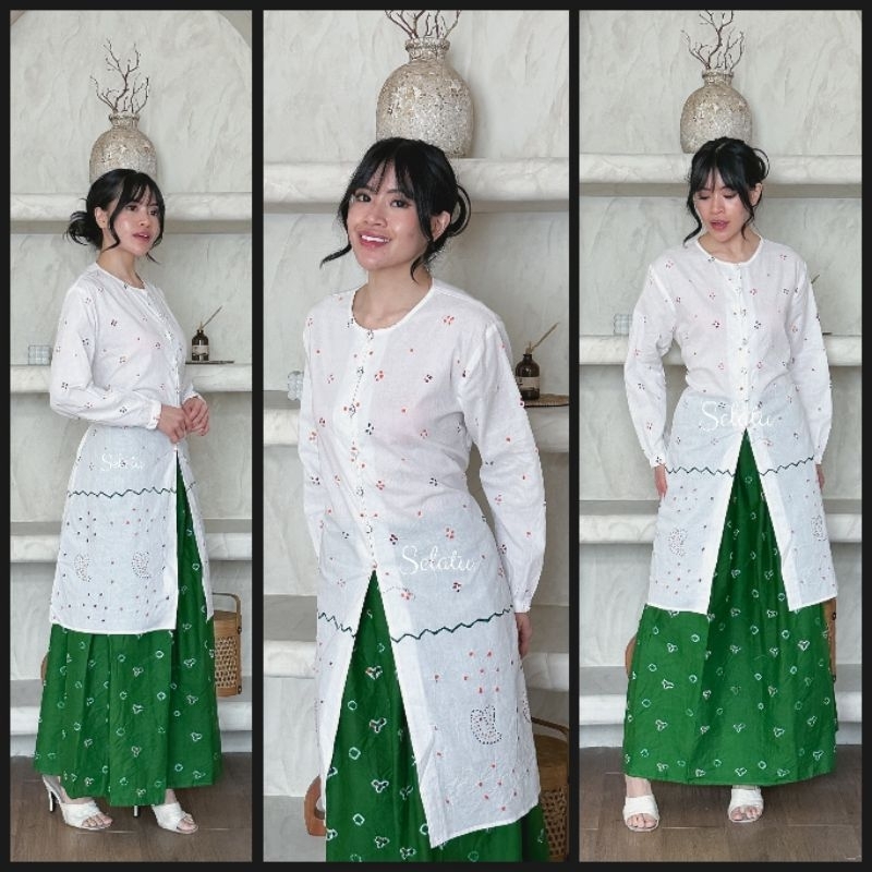 Setelan rok jumputan Aprilia