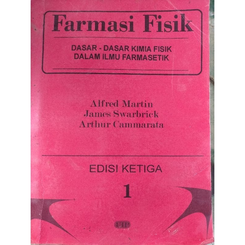 preloved buku farmasi fisik jilid 1 (alfred martin)