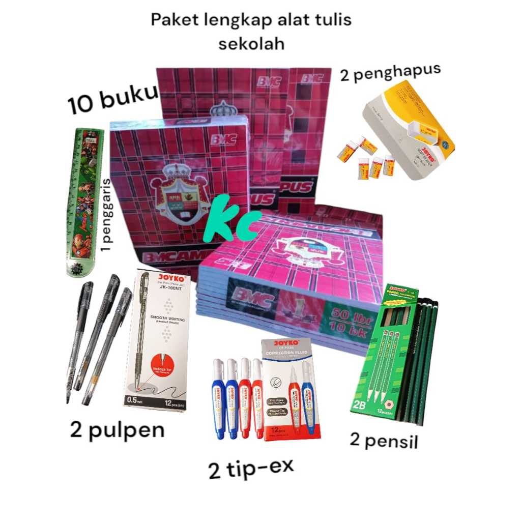 

PROMO PAKET LENGKAP BUKU TULIS BMCAMPUS 50 LEMBAR 1 PACK ISI 10 BUKU
