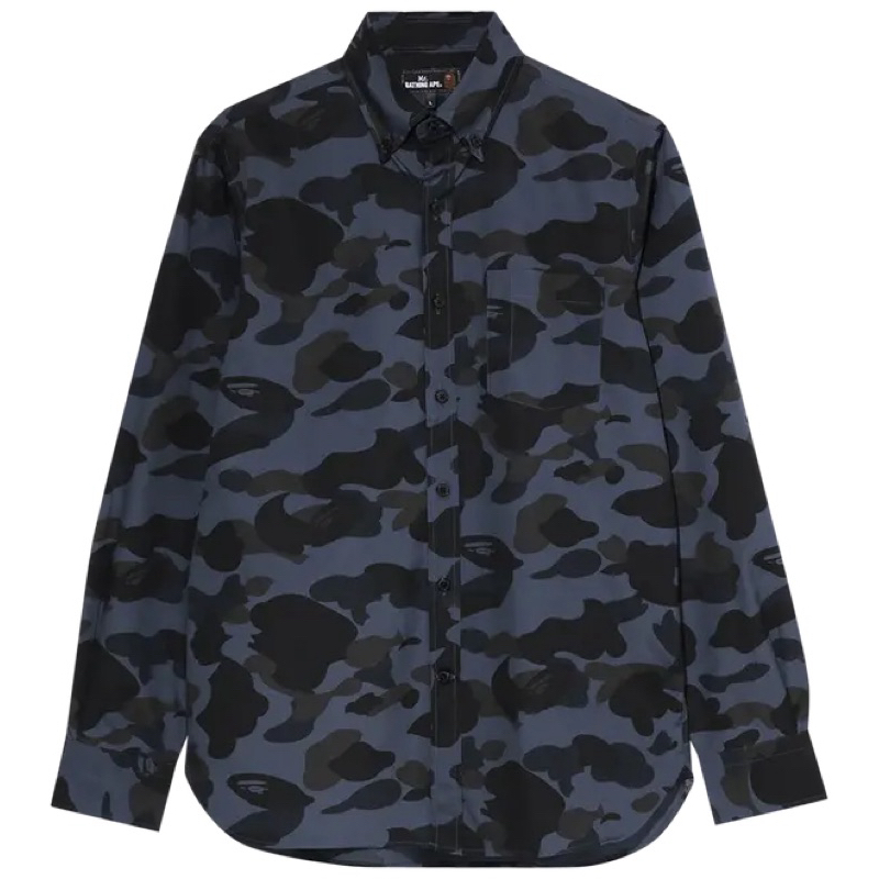 BAPE Mr. Bathing Aape - Mr. Camo BD Shirt Size L (Kemeja BAPE) Original Preloved