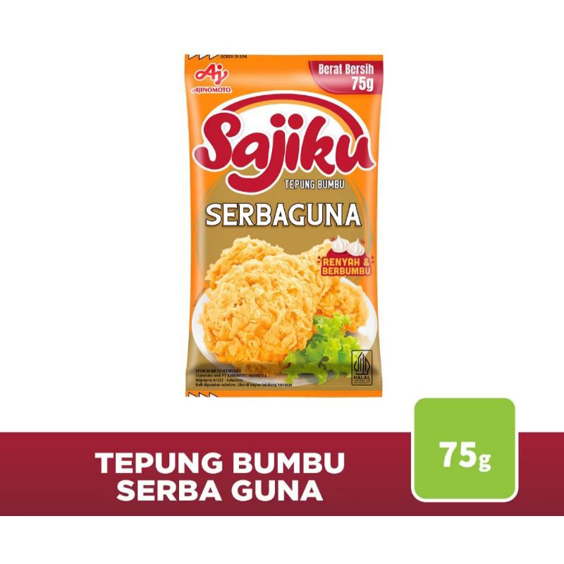 

SAJIKU TEPUNG BUMBU SERBAGUNA & BAKWAN CRISPY ( 1 PCS )