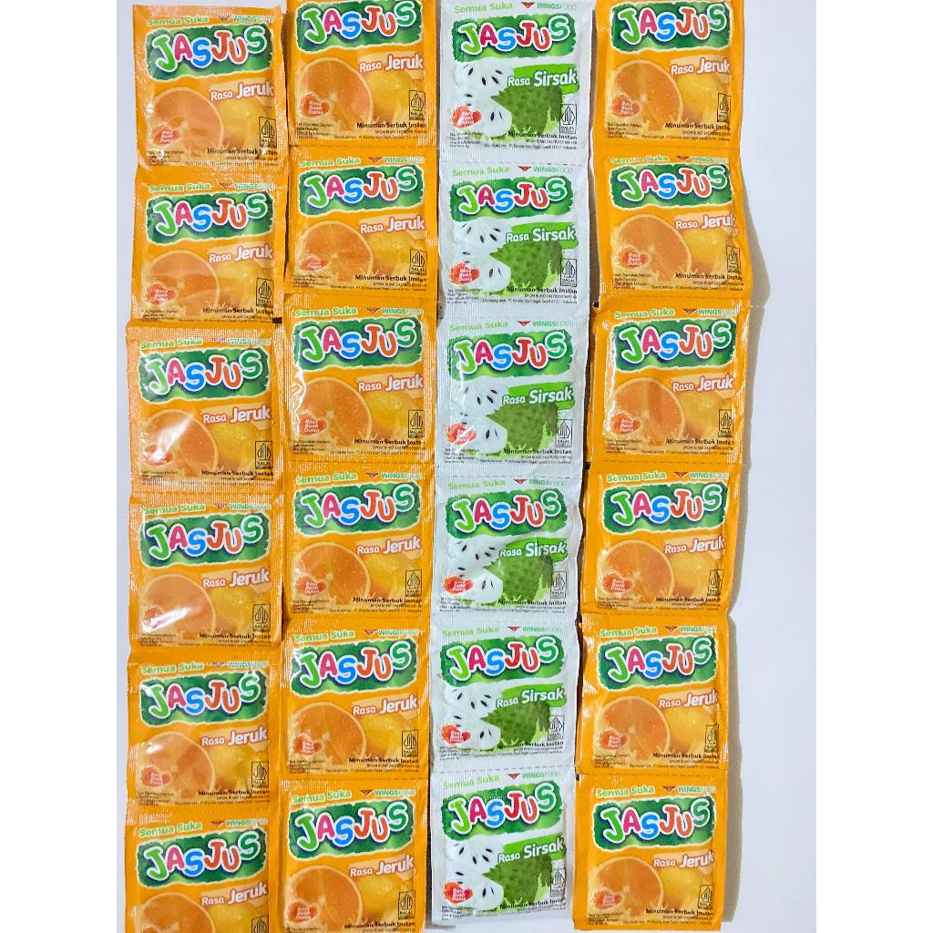 

Jasjus 1 renceng isi 10 sachet berbagai varian rasa
