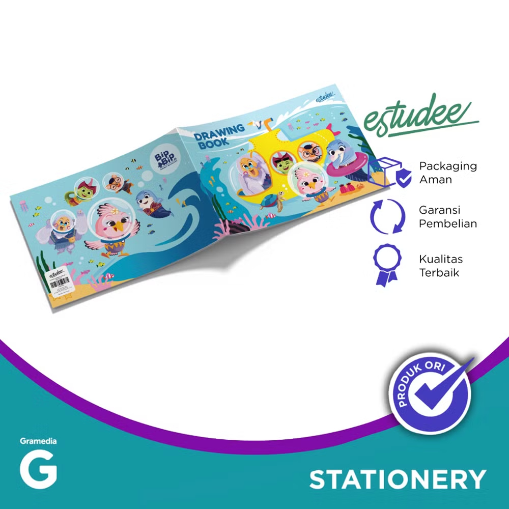 

Gramedia Tunjungan : Estudee Drawing Book A4 J Submarine