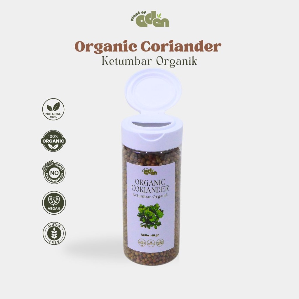 

Plant of Eden - Organic Coriander | Biji Ketumbar Organik