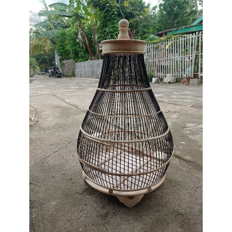 SANGKAR BURUNG PERKUTUT ROTAN,BAMBU