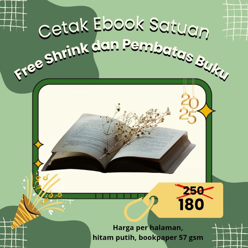 Cetak Ebook Satuan | Cetak buku softcover | Bookpaper | Cetak buku kertas novel, bookpaper custom. C