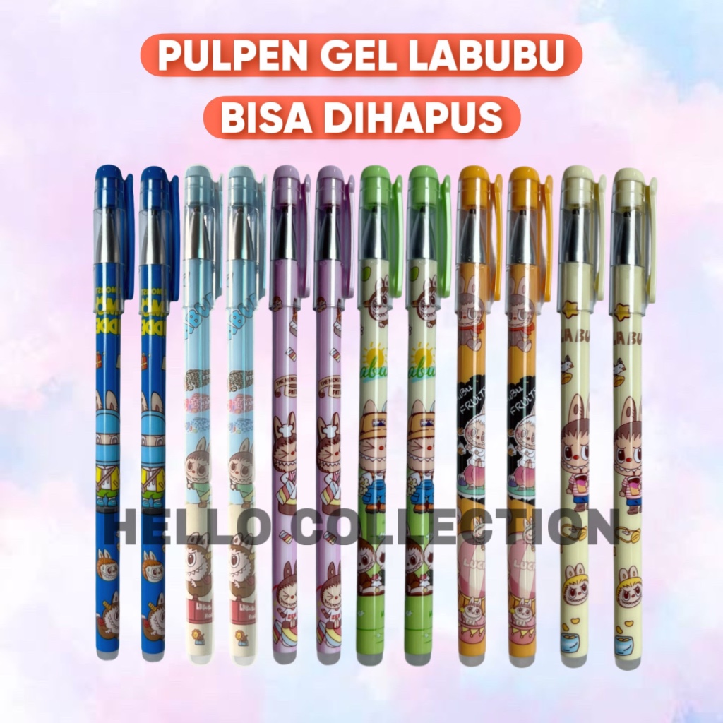

Pulpen Anak Labubu Bisa Dihapus Erasable Pen Gel Karakter Lucu Imut 0.5mm