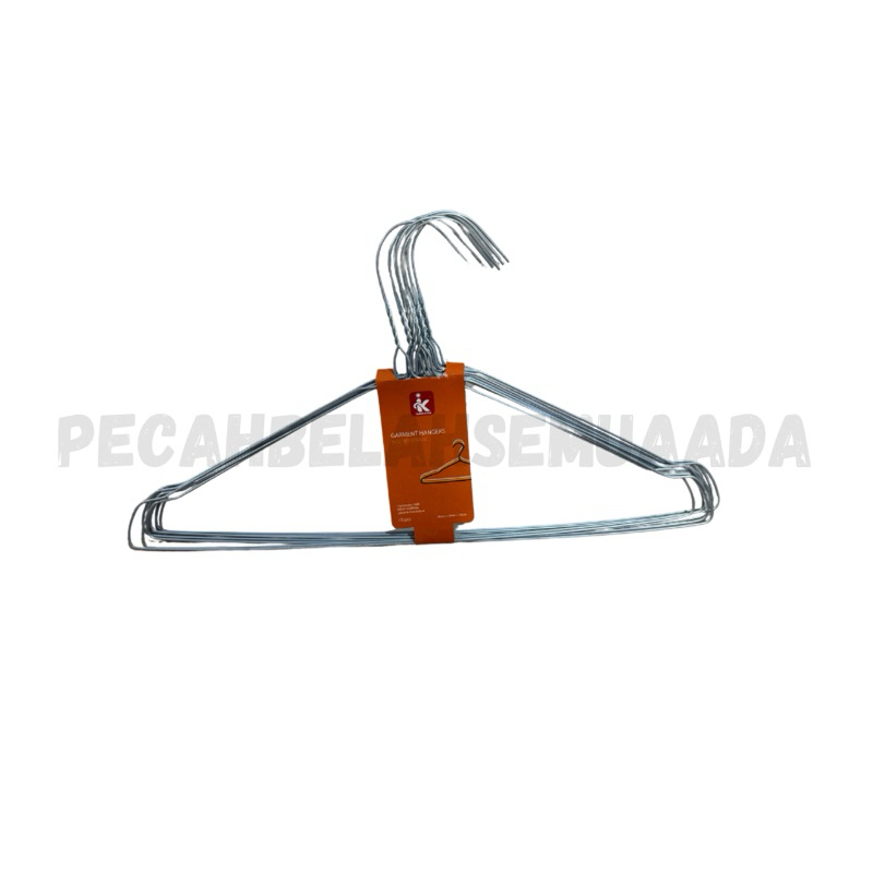 10 PCS Gantungan Baju Hanger Kawat Laundry Stainless ANTI KARAT Indokurnia - INDO KURNIA ORIGINAL