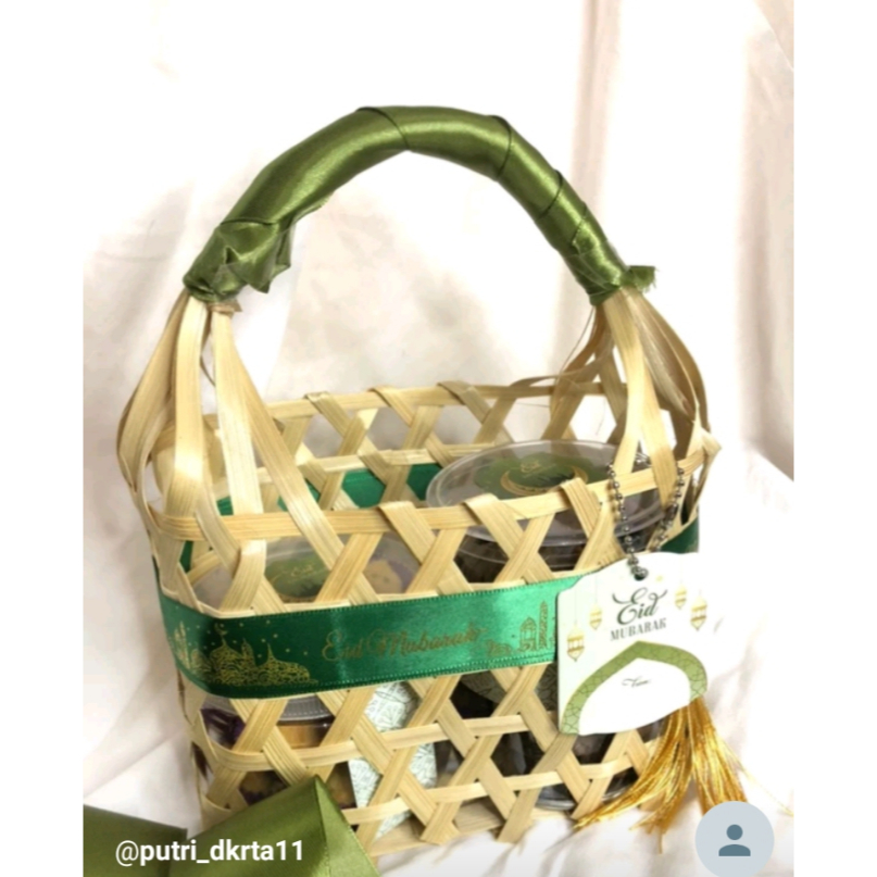 Tas keranjang anyaman bambu hampers / Tas keranjang anyaman bambu parcel / Tas keranjang anyaman bam