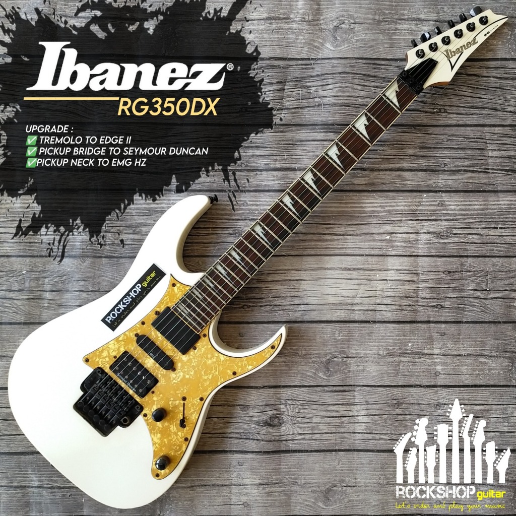 IBANEZ RG350DX - WHITE (UPGRADE PICKUP & TREMOLO)