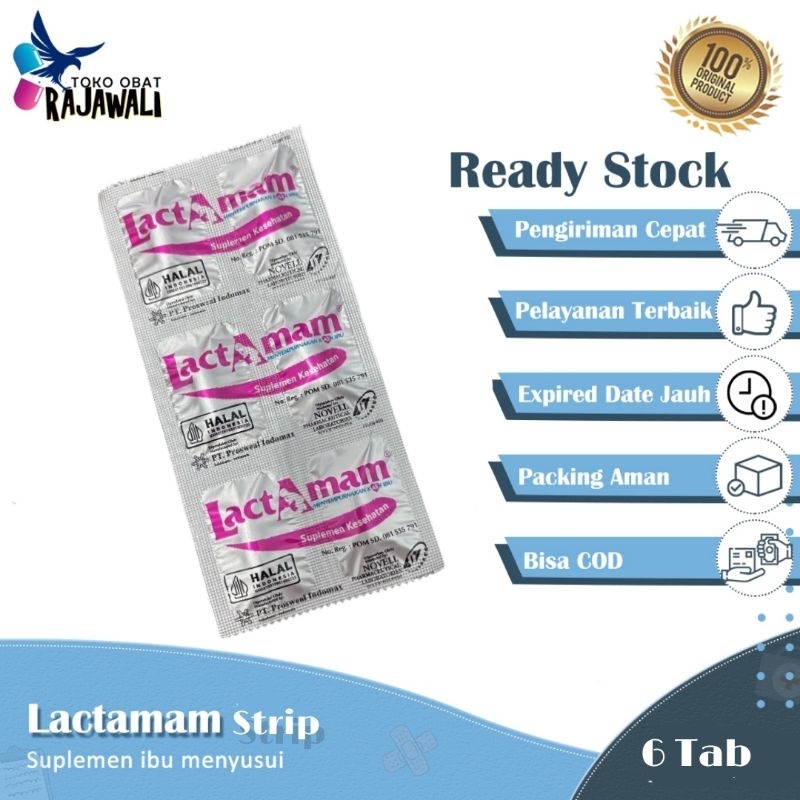 lactamam pelancar asi perstrip / 6 tab