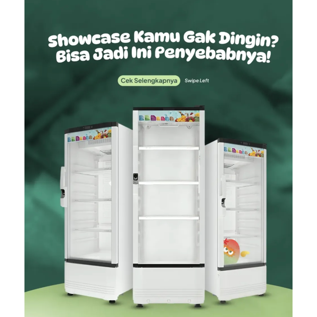 Sewa Kulkas Showcase 90 liter