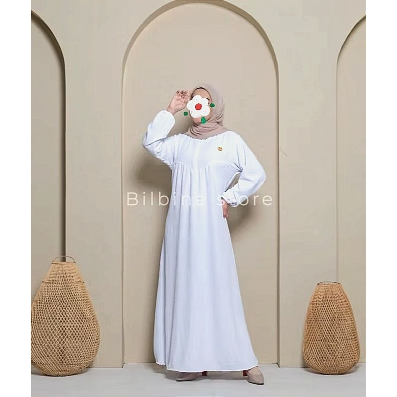 Gamis Wanita Simple Elegan - Tunik Gamis Wanita Polos Simple Elegan - Gamis Sehari hari adem kekinia